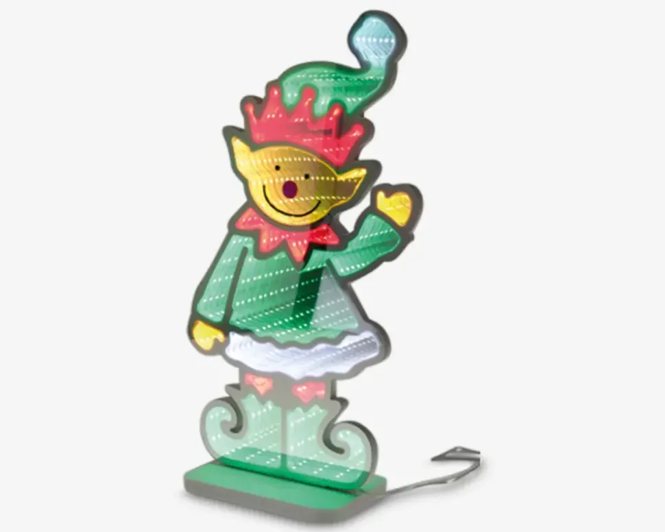 Julefigur spejl LED H.37 cm