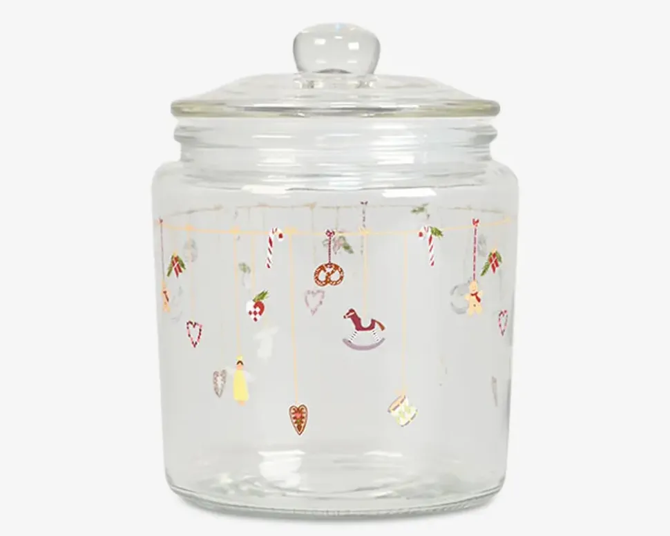 Julekrukke glas H.16xØ.12 cm