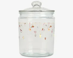 Julekrukke glas H.21,8x14,5 cm