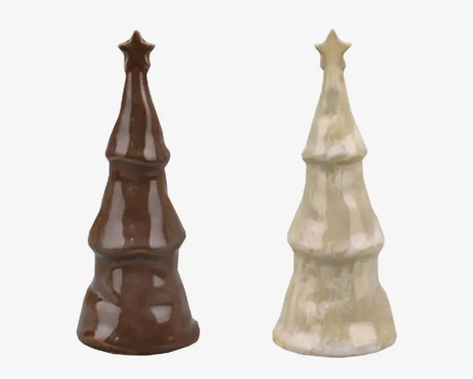 Juletræ Ass. Brun/Sand H.13,2cm