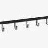 Knagerække m/5 metal L.42 cm
