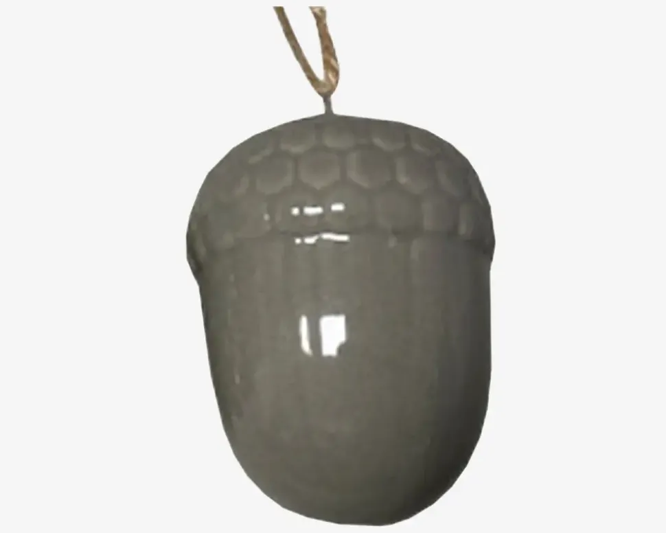 Kogle Ornament Ass. Grå H.8,5cm