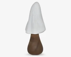Lampe svamp LED mørk H.26 cm