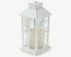 Lanterne LED hvid H.28 cm