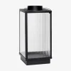 Lanterne Metal/Glas Sort H.25cm