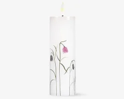 LED lys voks 3 stk. blomster