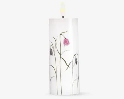 LED lys voks 3 stk. blomster