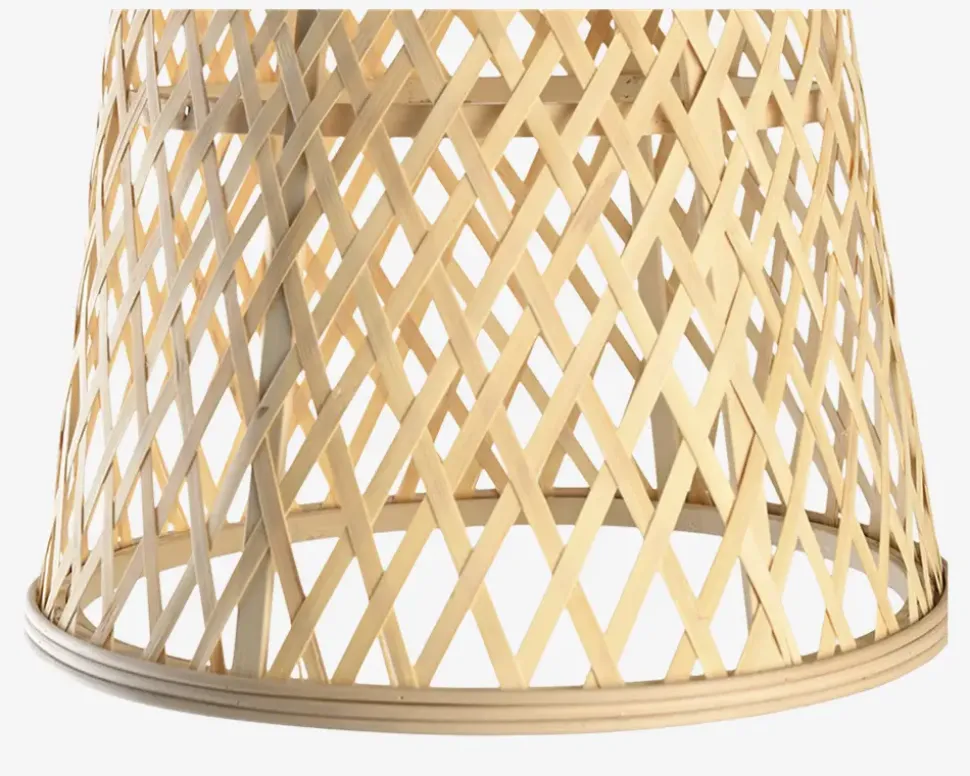 Loftlampe bambus 2 ass farver Ø.30 cm