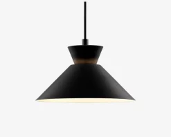 Loftlampe Dial Sort Ø.25 cm