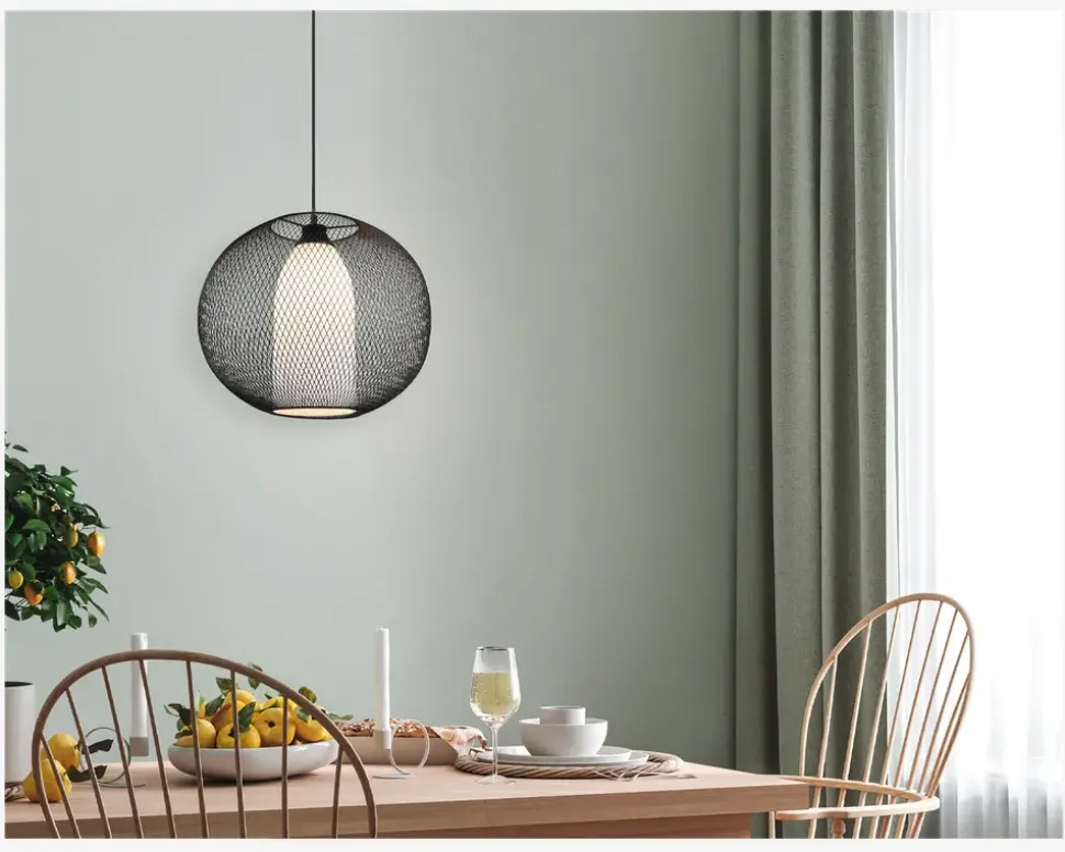 Loftlampe Filo Sort Ø.40 cm