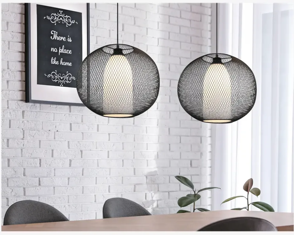 Loftlampe Filo Sort Ø.40 cm