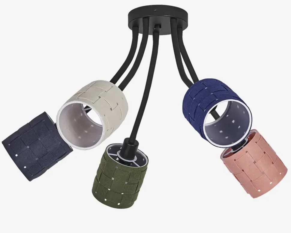 Loftlampe filt vævet H.43,5 cm