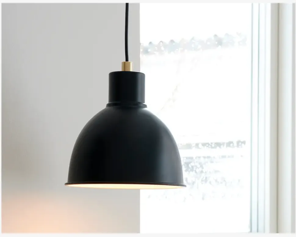 Loftlampe Pop Mat Sort Ø.21,5 cm