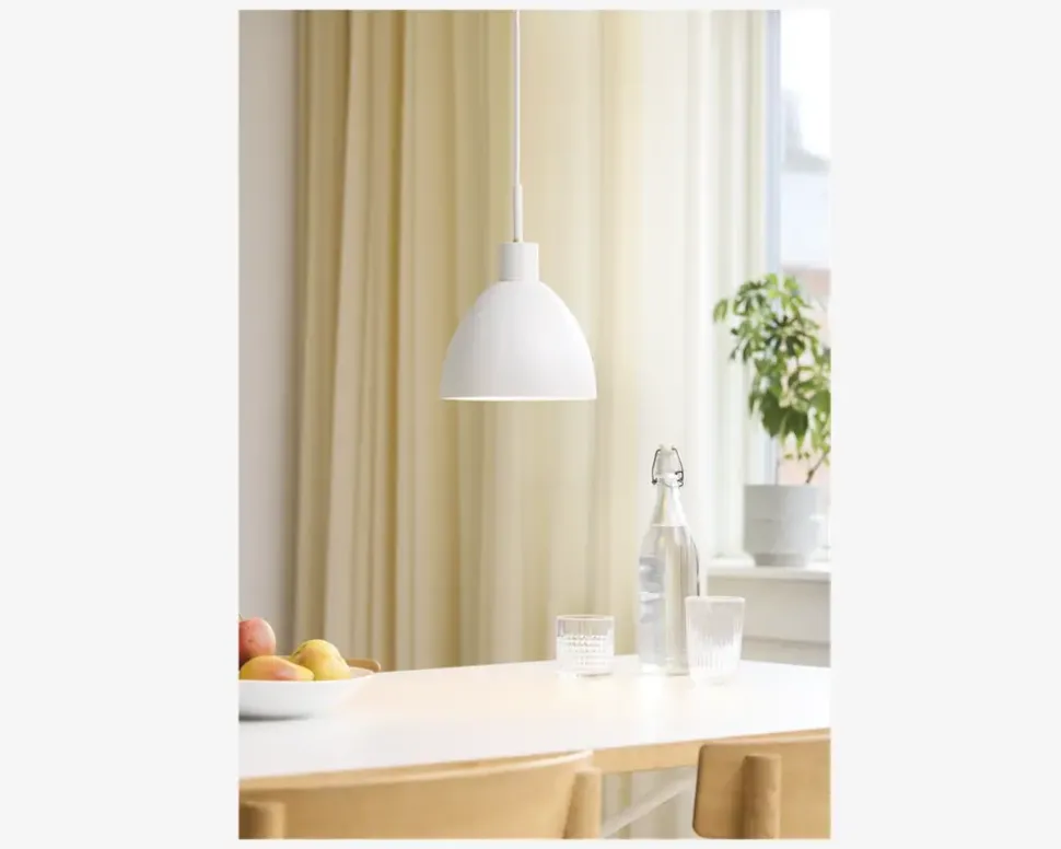 Loftlampe Rock hvid Ø.20 cm