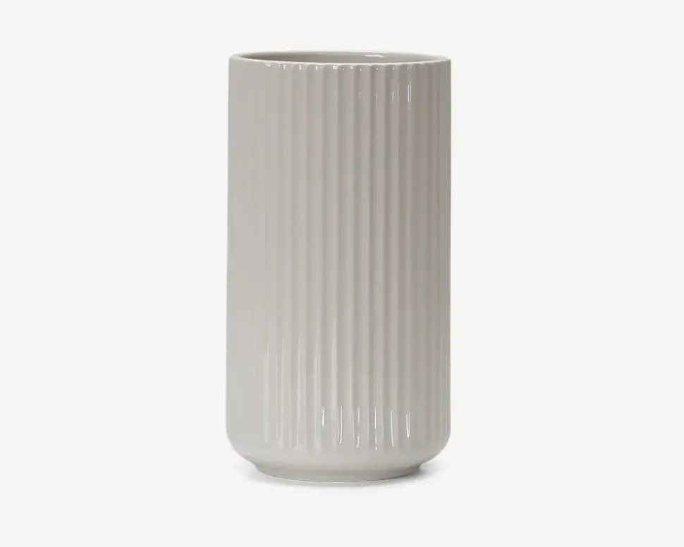 Lyngby vase porcelæn hvid H.25 cm