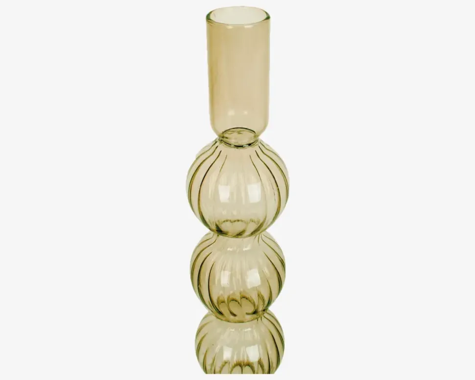 Lysestage Bubbles Mosgrøn H.25 cm