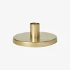 Lysestage Krone Metal Guld Ø.11 cm