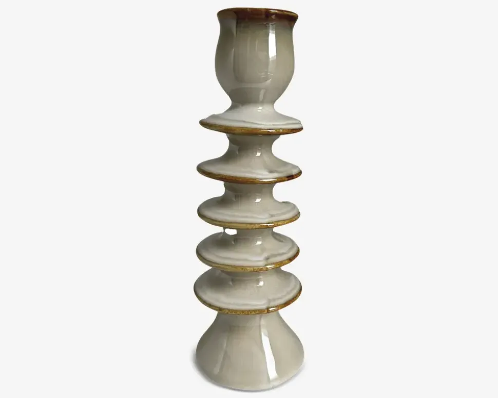 Lysestage sand H.19 cm