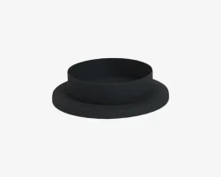 Lysestage Til Bloklys Sort Ø.11cm