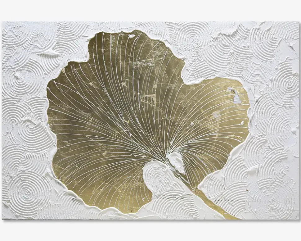 Maleri guld blad 80x120 cm