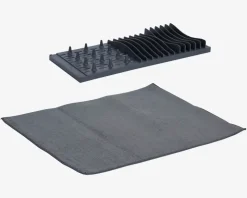 Opvaskestativ Med Måtte Grå