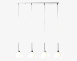 Pendel Hadan 4 Hvid H.120 cm