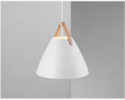 Pendel Strap Ø16,5 cm. Hvid.