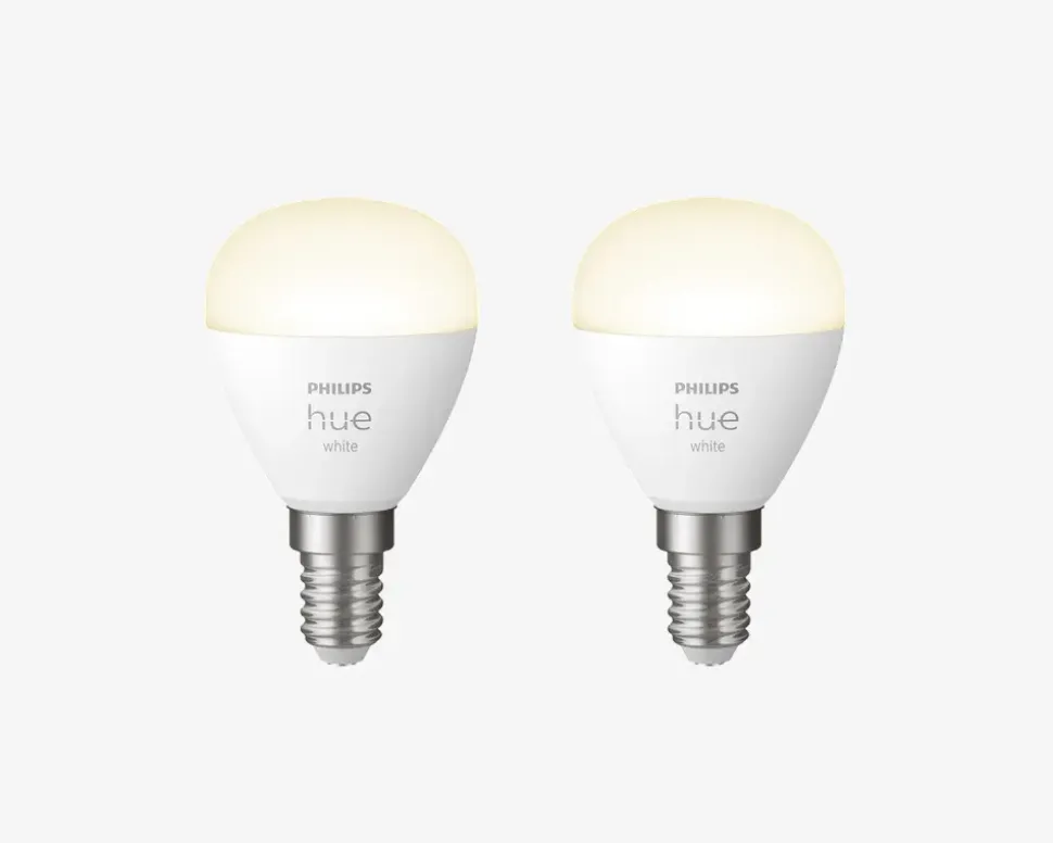 Philips Hue Pære Krone Standard 2-pak