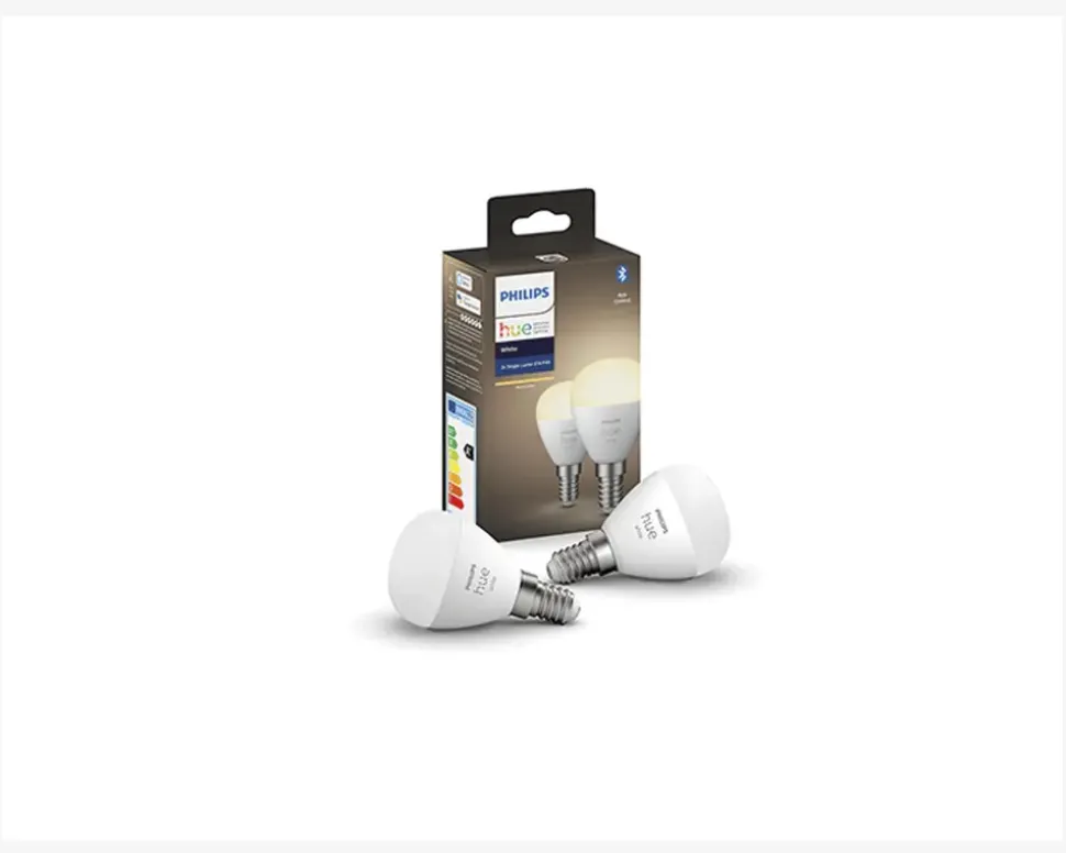 Philips Hue Pære Krone Standard 2-pak