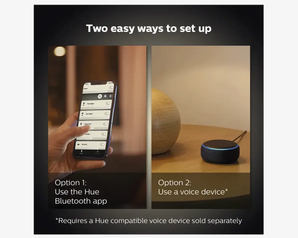 Philips Hue Pære Krone Standard 2-pak