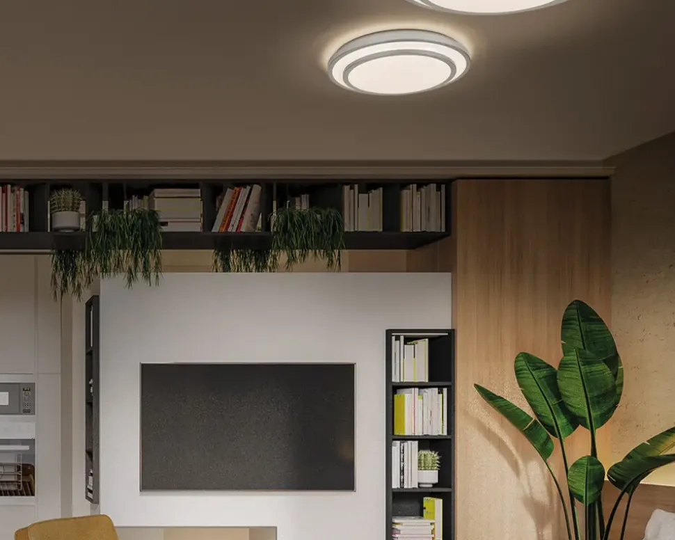 Plafond Berlin sølv Ø.49 cm