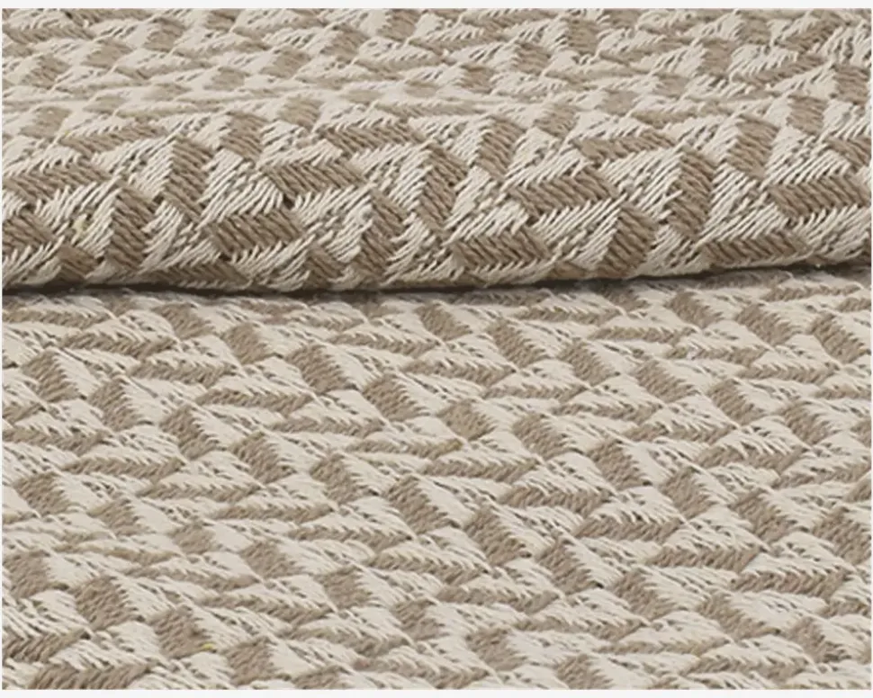 Plaid Med Mønster Sand 160x125