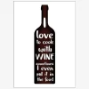 Plakat I Love To Cook With Wine