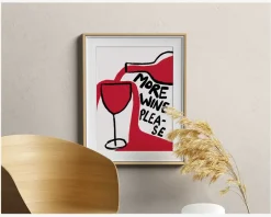 Plakat More Wine Please
