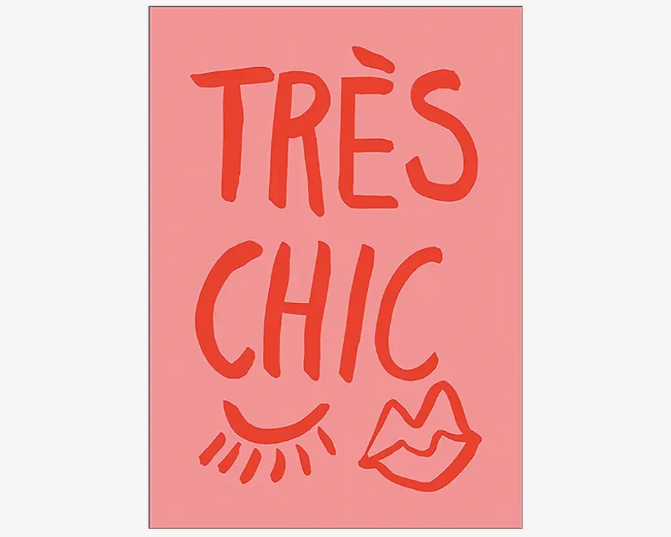 Plakat Traus Chic Pink