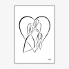 Plakat 50 x 70 cm Bryllup
