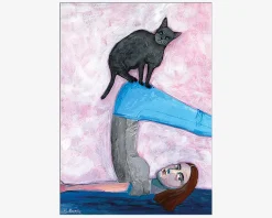 Plakat Yoga With My Cat