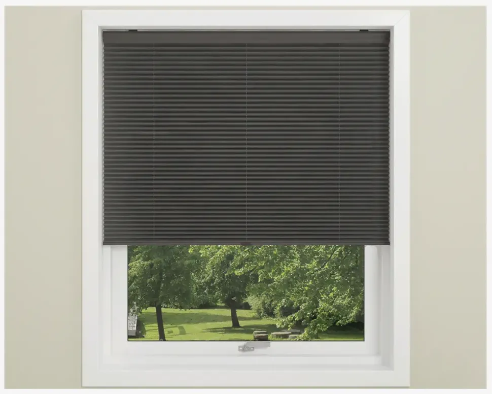 Plisse Gardin Touch 60x160 cm Grå