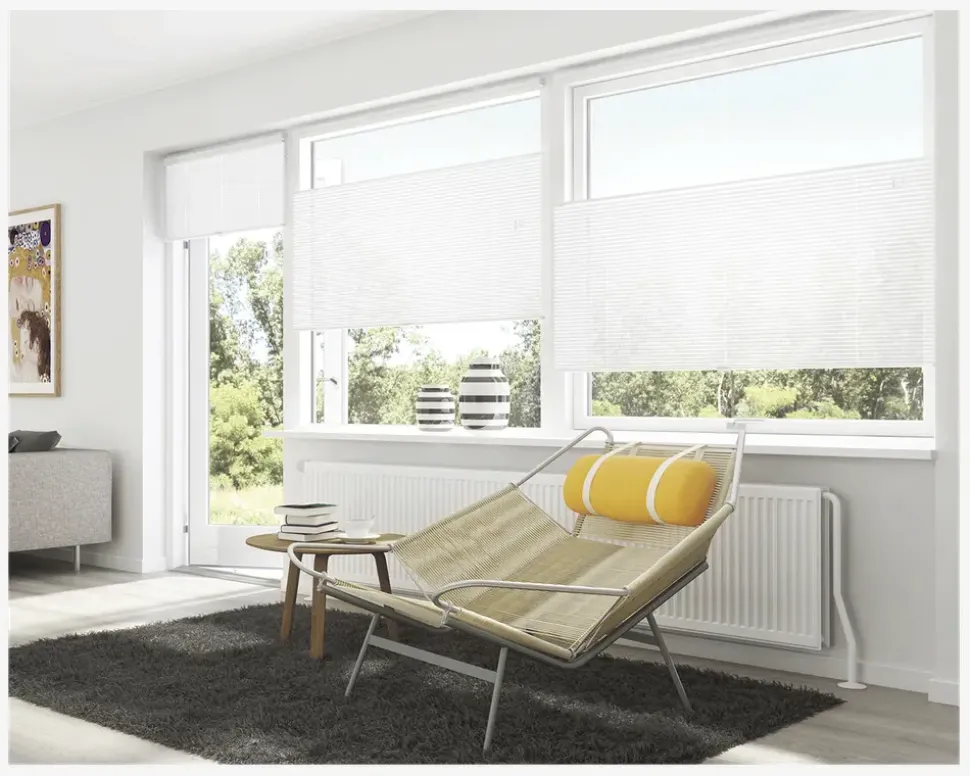 Plisse Narvik 120x160 cm Hvid