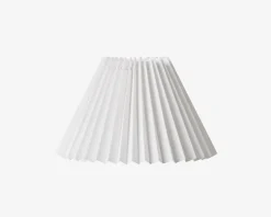 Plisseskærm Hvid 15 cm