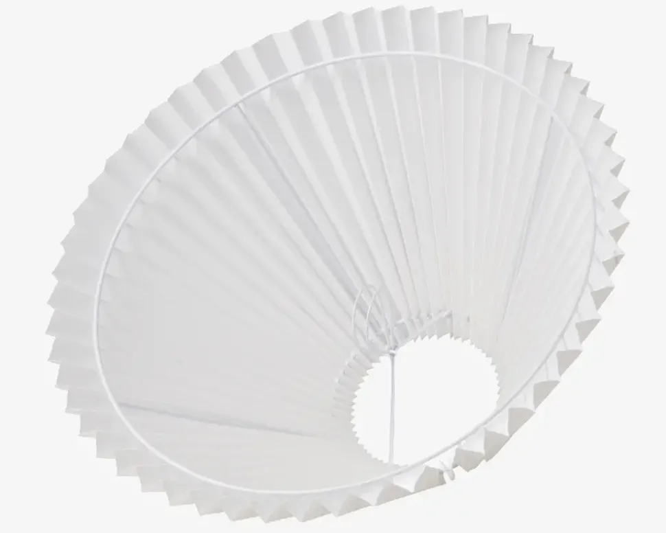 Plisseskærm Hvid 23 cm