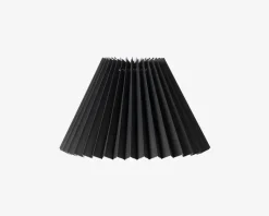 Plisseskærm Sort 15 cm