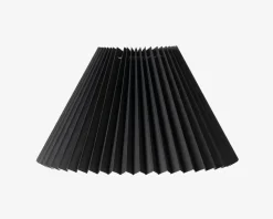 Plisseskærm Sort 21 cm