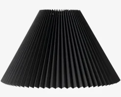 Plisseskærm Sort 30 cm
