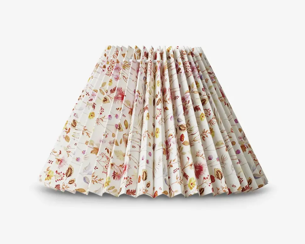 Plisséskærm Blomster Rød 17 cm