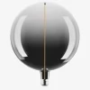 Pære Vintage globe røgfarvet E27 H.26 cm