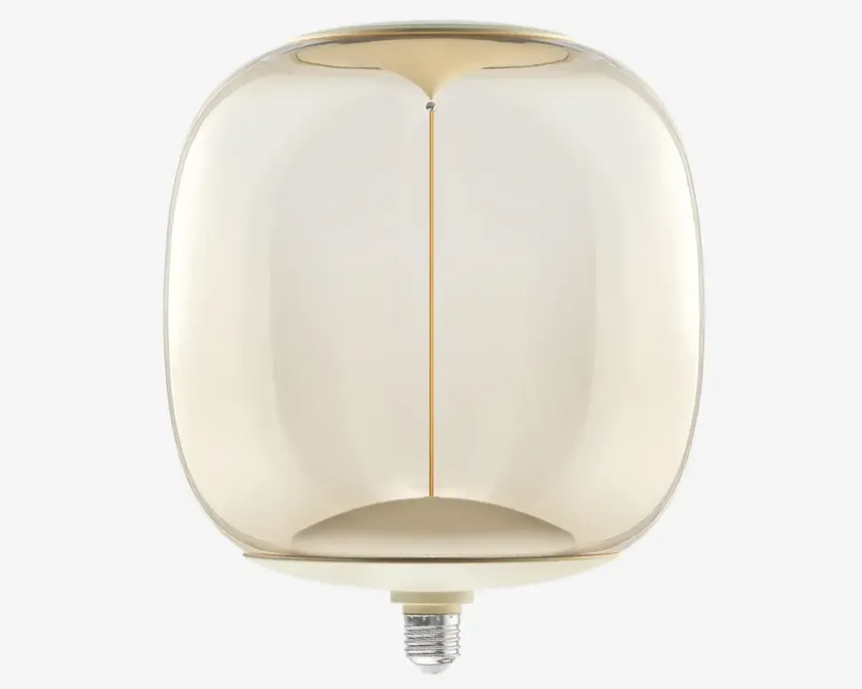 Pære Vintage oval guld E27 H.30 cm