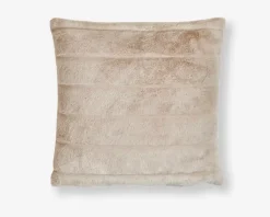 Pude m/pels beige 50x50 cm