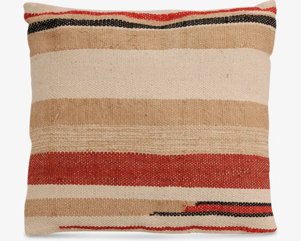 Pude stribet tufted 50x50 cm
