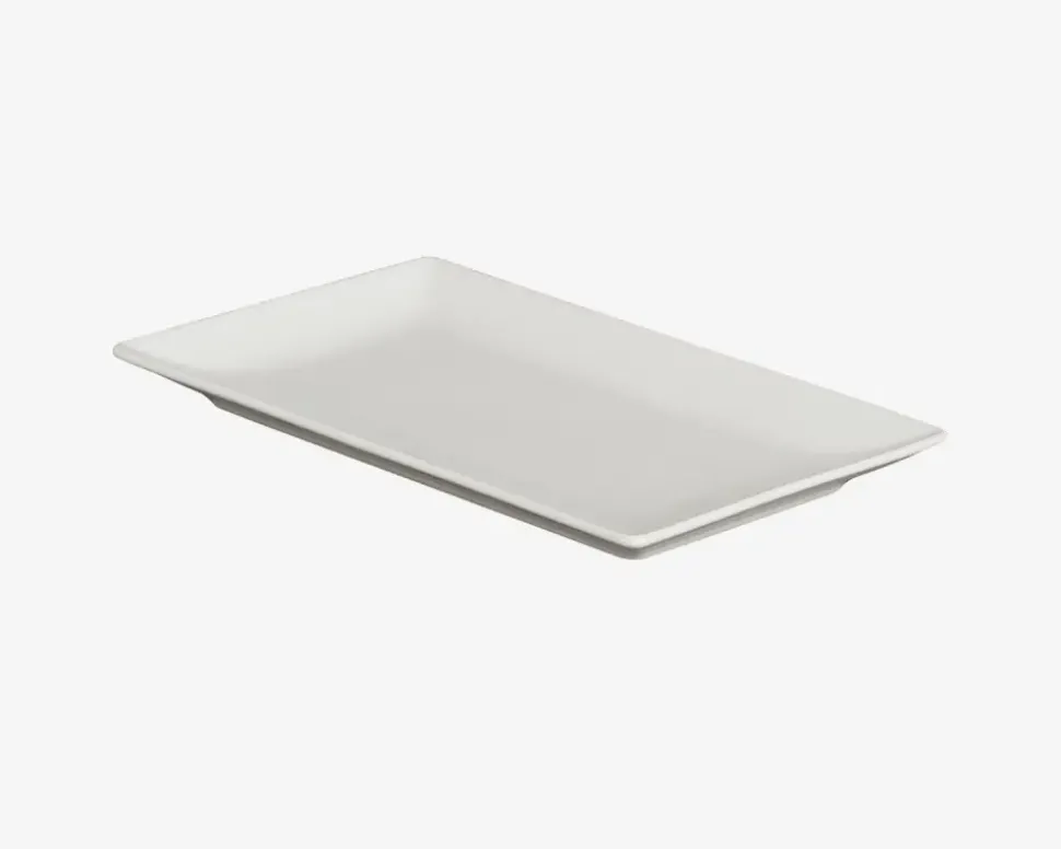Quadro Tallerken Rektangulær 25x15 cm Hvid